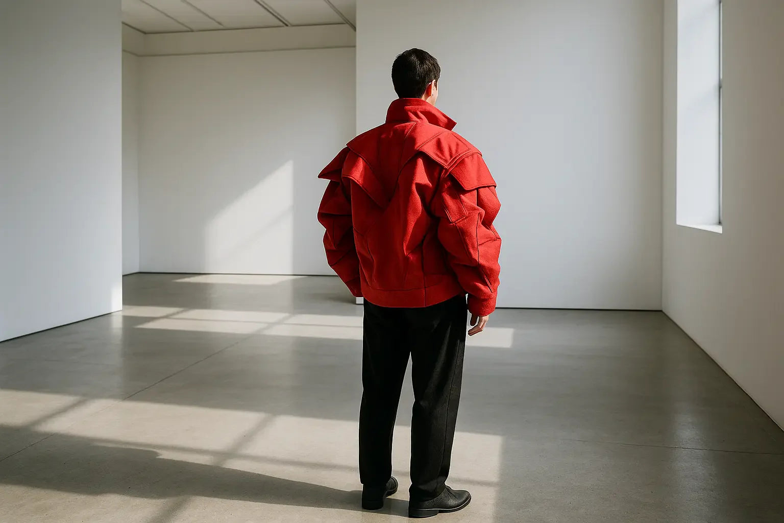 model portant des vêtements comme des garçons