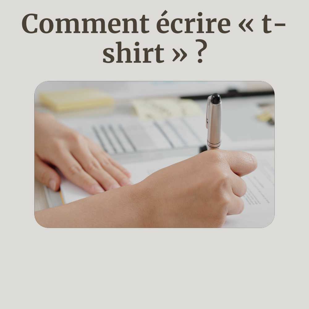 une personne en train d'écrire