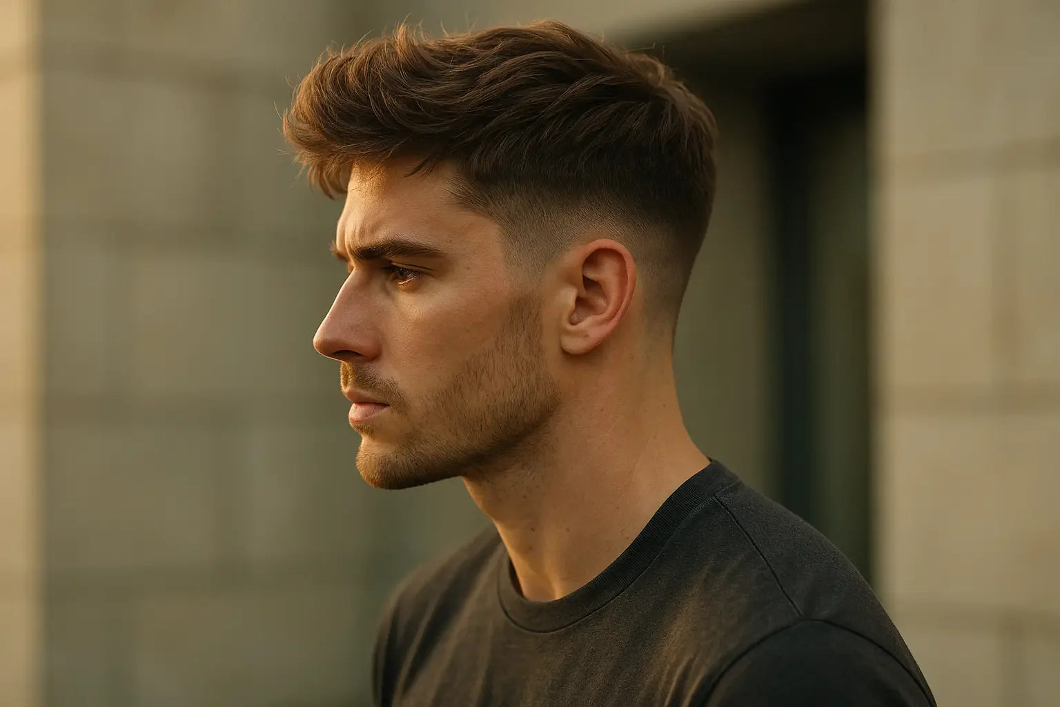 homme qui porte une coupe casquette