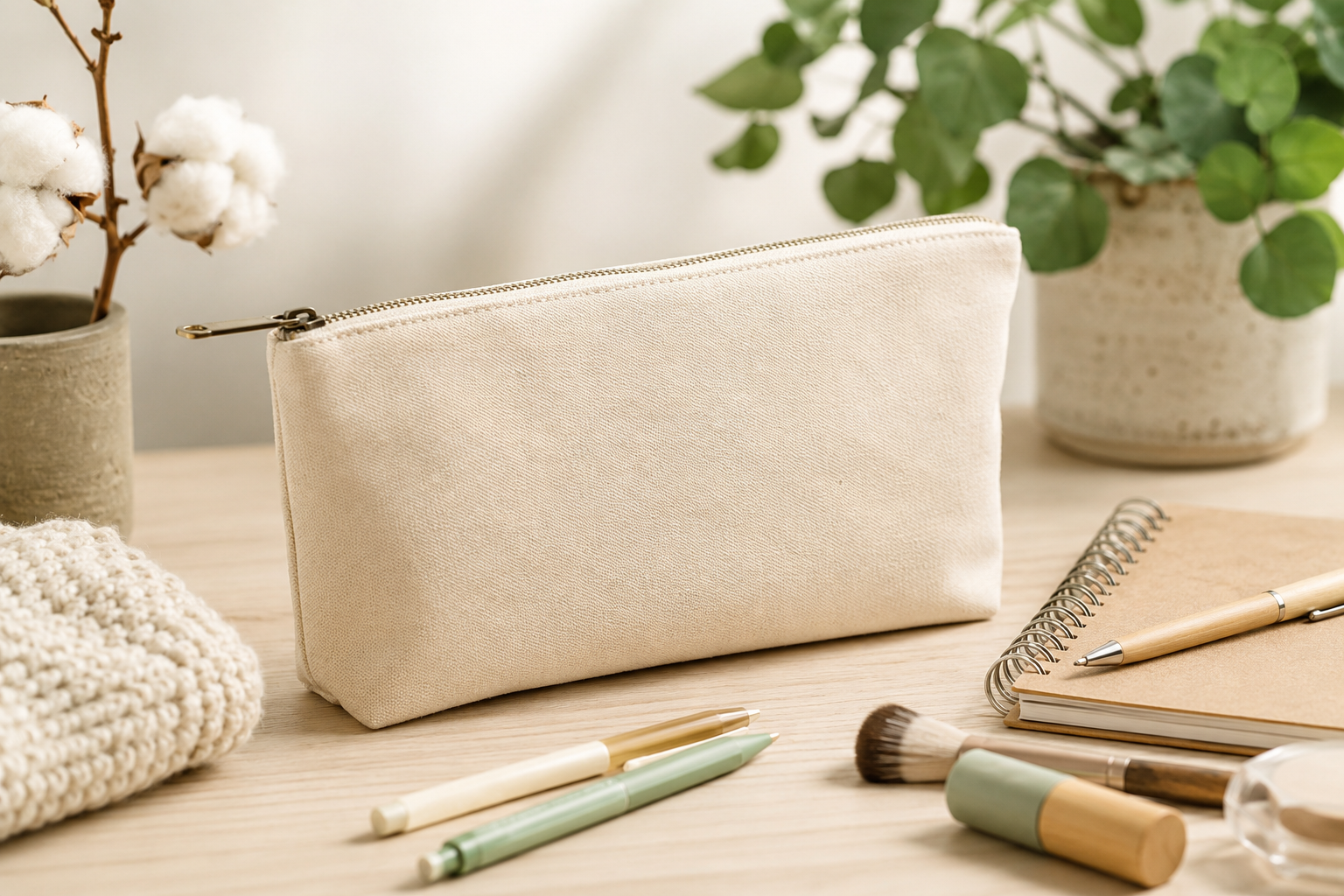 Trousse personnalisée coton bio : tendance 2026