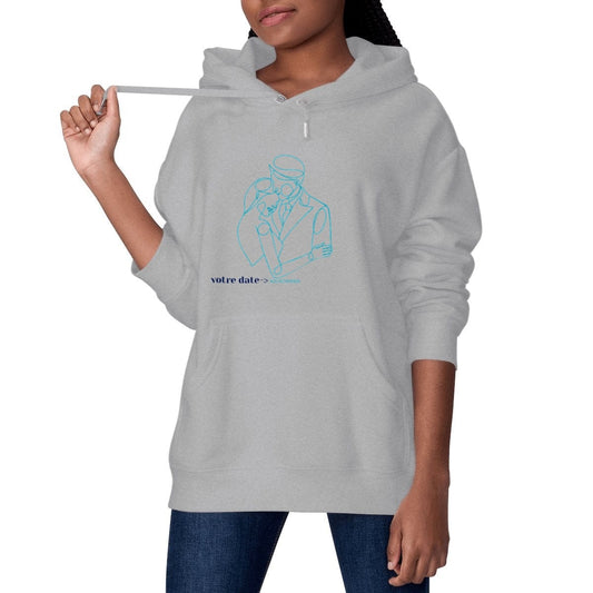 Pull couple personnalisé – Date en chiffres romains