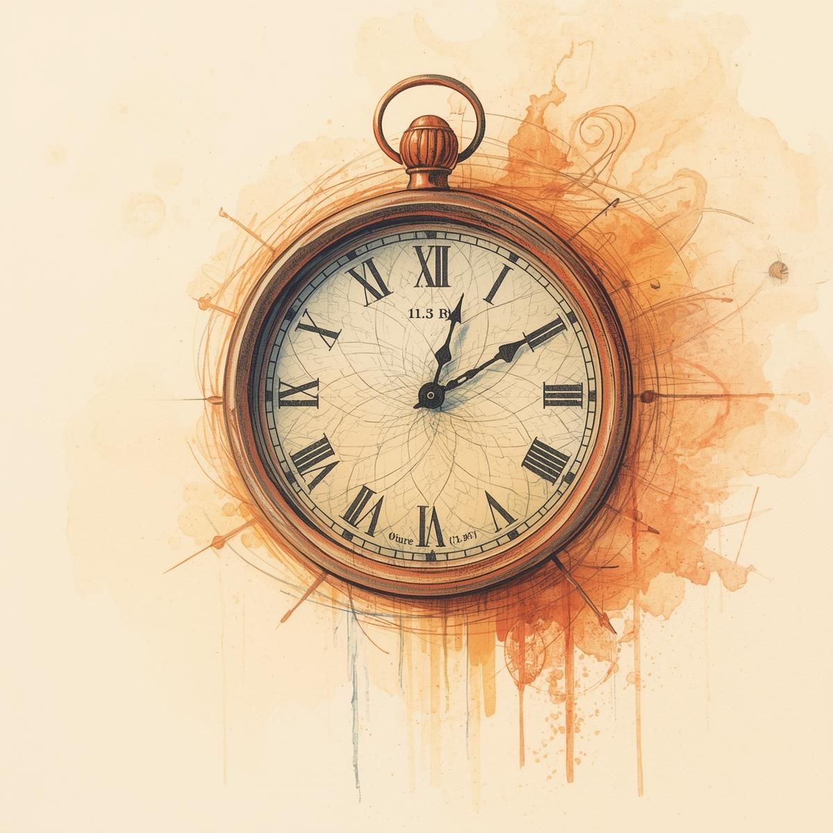 illustration d'une horloge qui donne 13h13