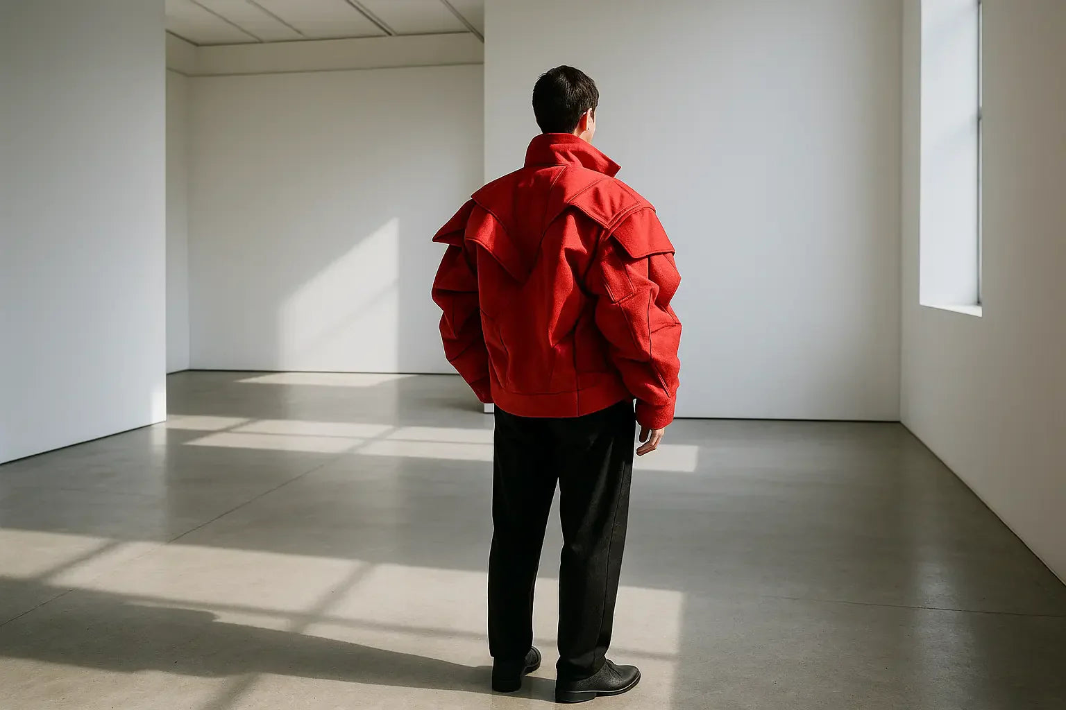 model portant des vêtements comme des garçons