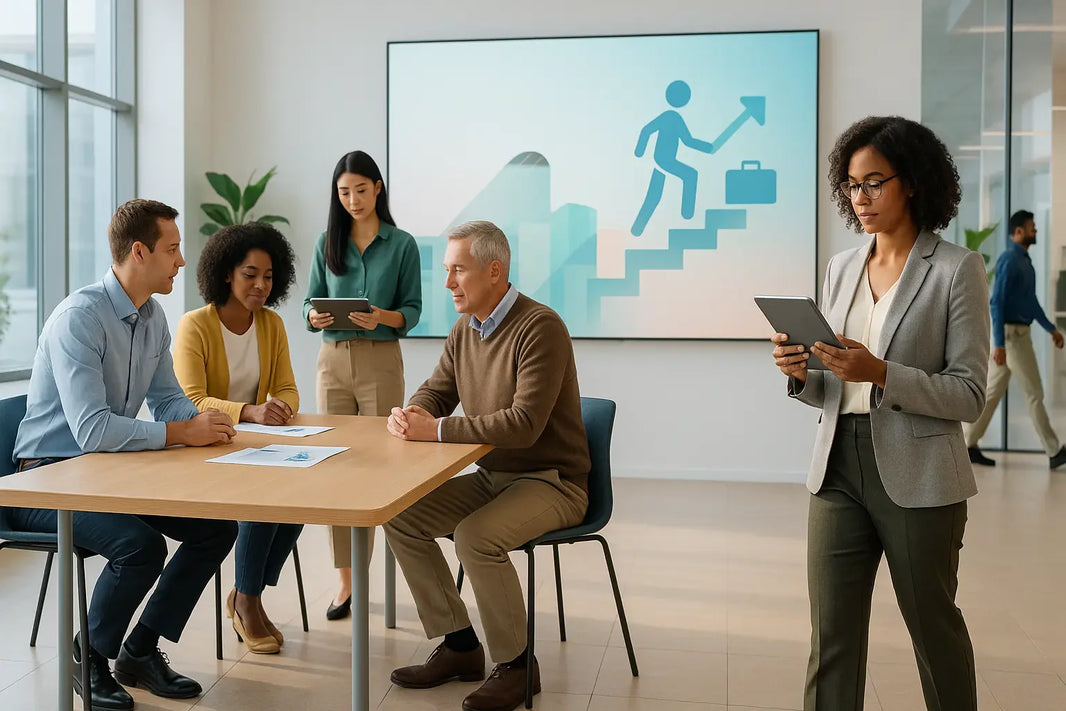 bureau avec des personnes pour représenter le recrutement chez holister