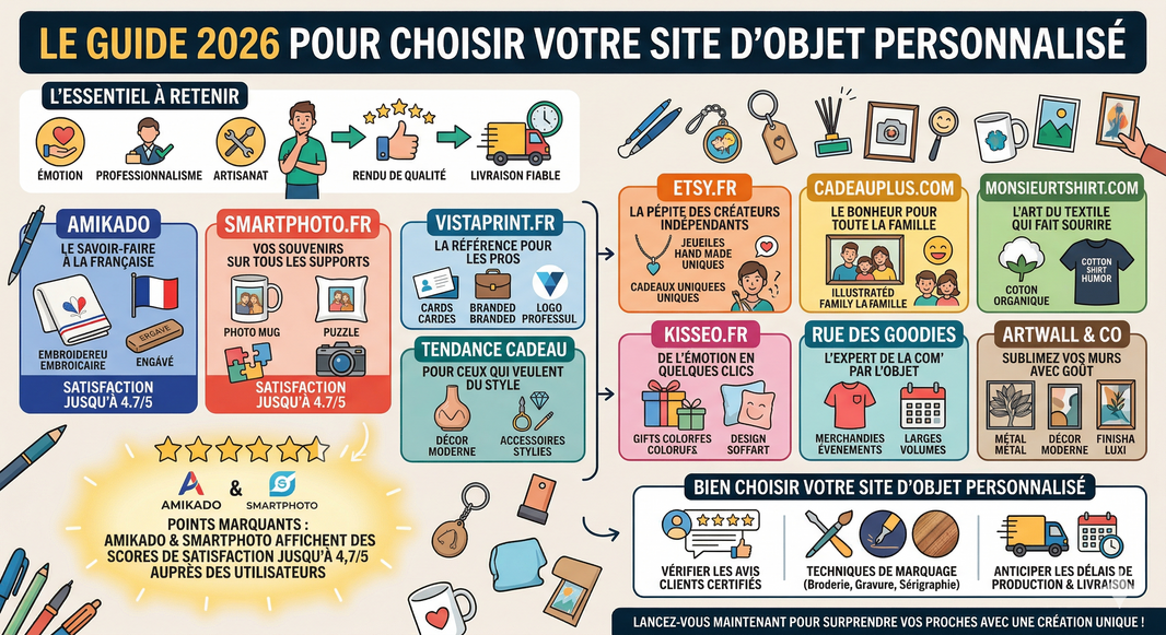 Top site objet personnalisé | Avis et guide Pro 2026
