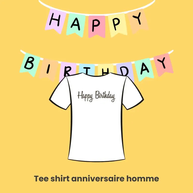 image d'un t-shirt personnalisé pour un anniversaire