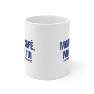 Mug couple Moitié café, moitié toi