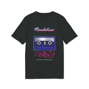 T-shirt rétro Rembobine – cassette années 80