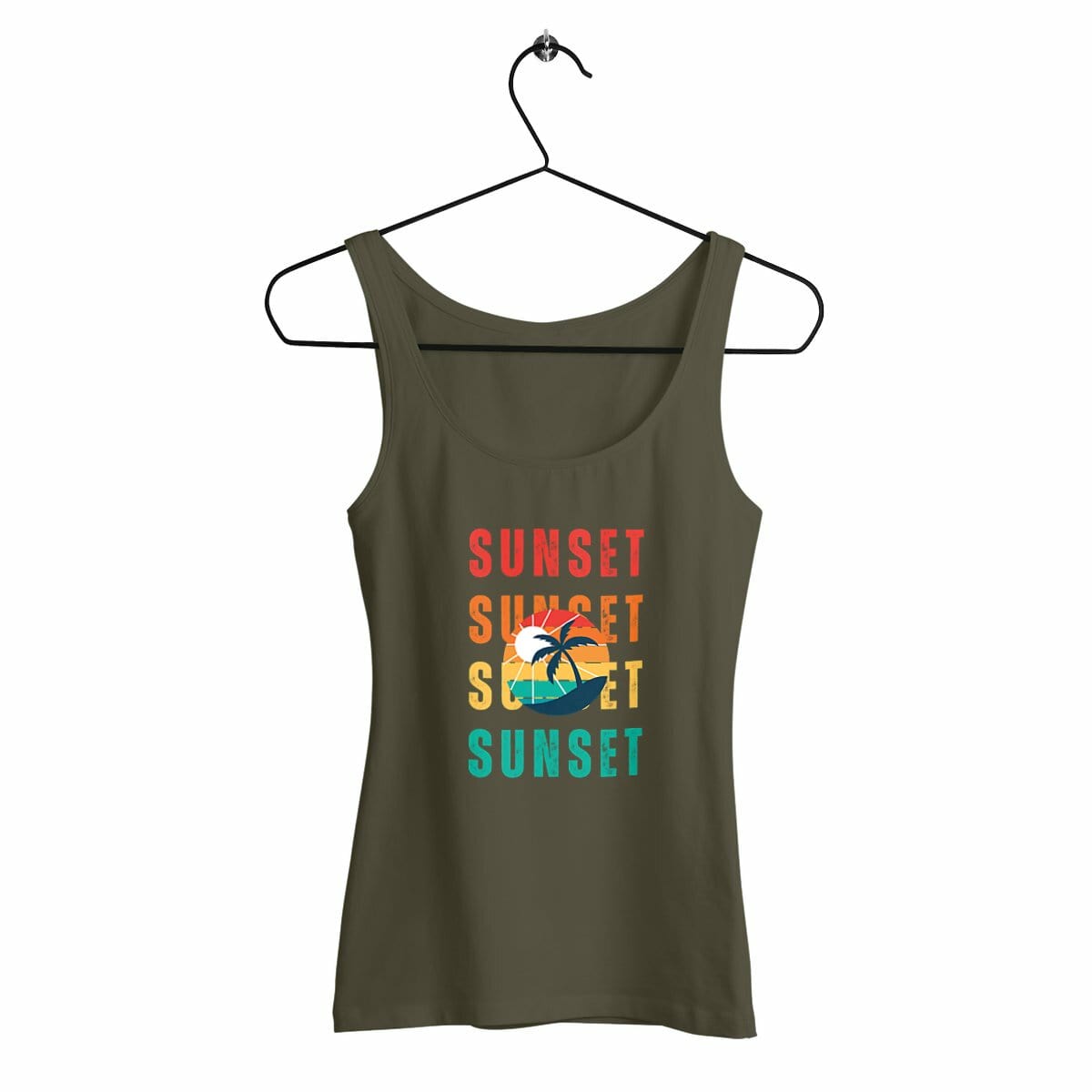 Débardeur Femme Cintré Estival | Coucher de Soleil