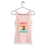 Débardeur Femme Cintré Estival | Coucher de Soleil - Vignette | Mon T-shirt Personnalisé