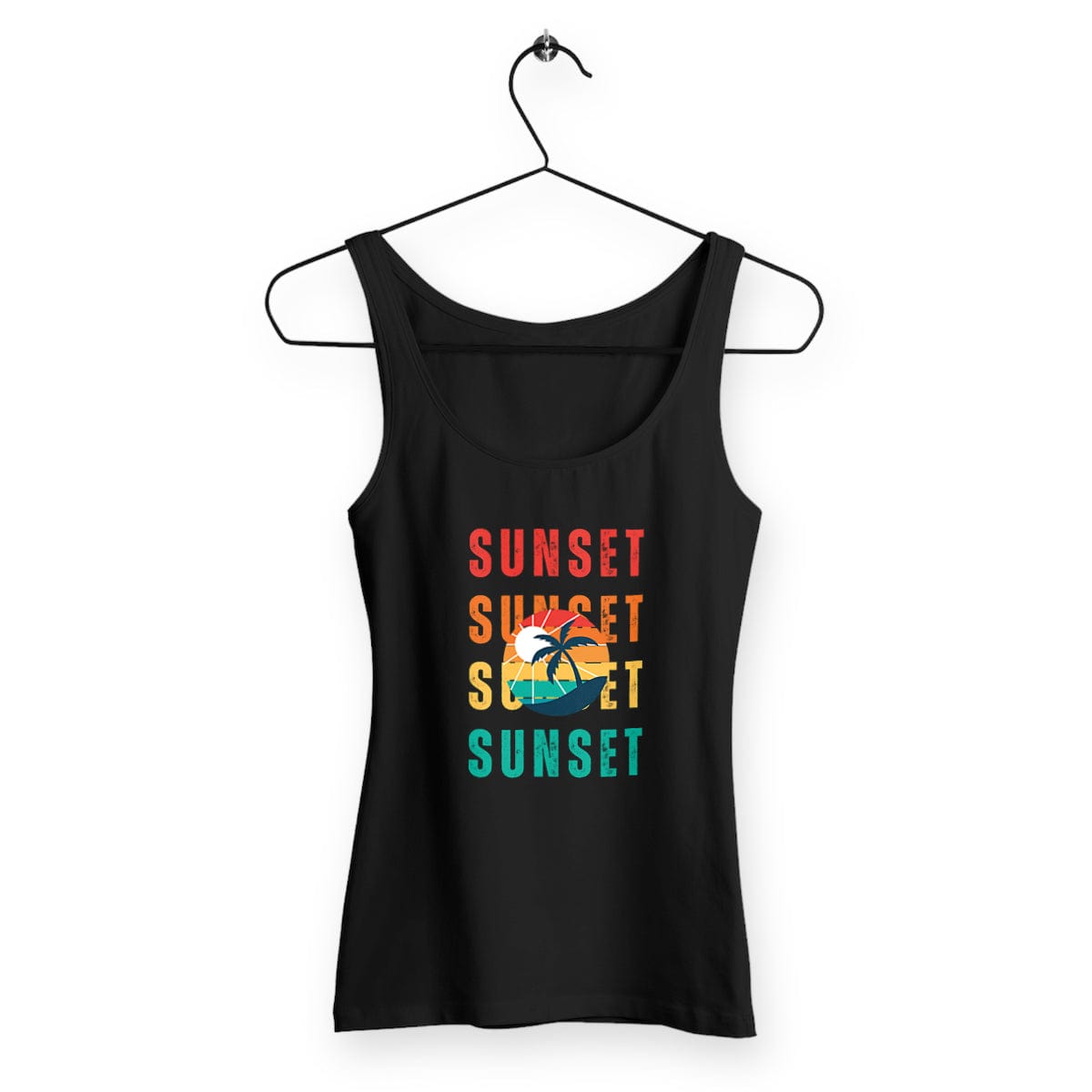 Débardeur Femme Cintré Estival | Coucher de Soleil