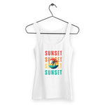 Débardeur Femme Cintré Estival | Coucher de Soleil - Vignette | Mon T-shirt Personnalisé