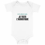 Body bébé drôle – Je teste l'acoustique - Vignette | Mon T-shirt Personnalisé