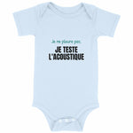 Body bébé drôle – Je teste l'acoustique - Vignette | Mon T-shirt Personnalisé