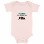 Body bébé mamie – Mamie dit toujours oui - Vignette | Mon T-shirt Personnalisé