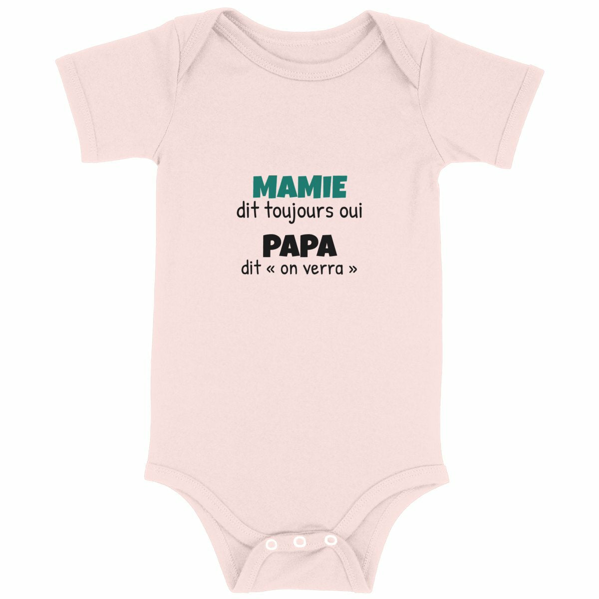Body bébé mamie – Mamie dit toujours oui - face_rose