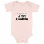 Body bébé drôle – Je teste l'acoustique - Vignette | Mon T-shirt Personnalisé