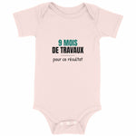 Body bébé naissance – 9 mois de travaux - Vignette | Mon T-shirt Personnalisé