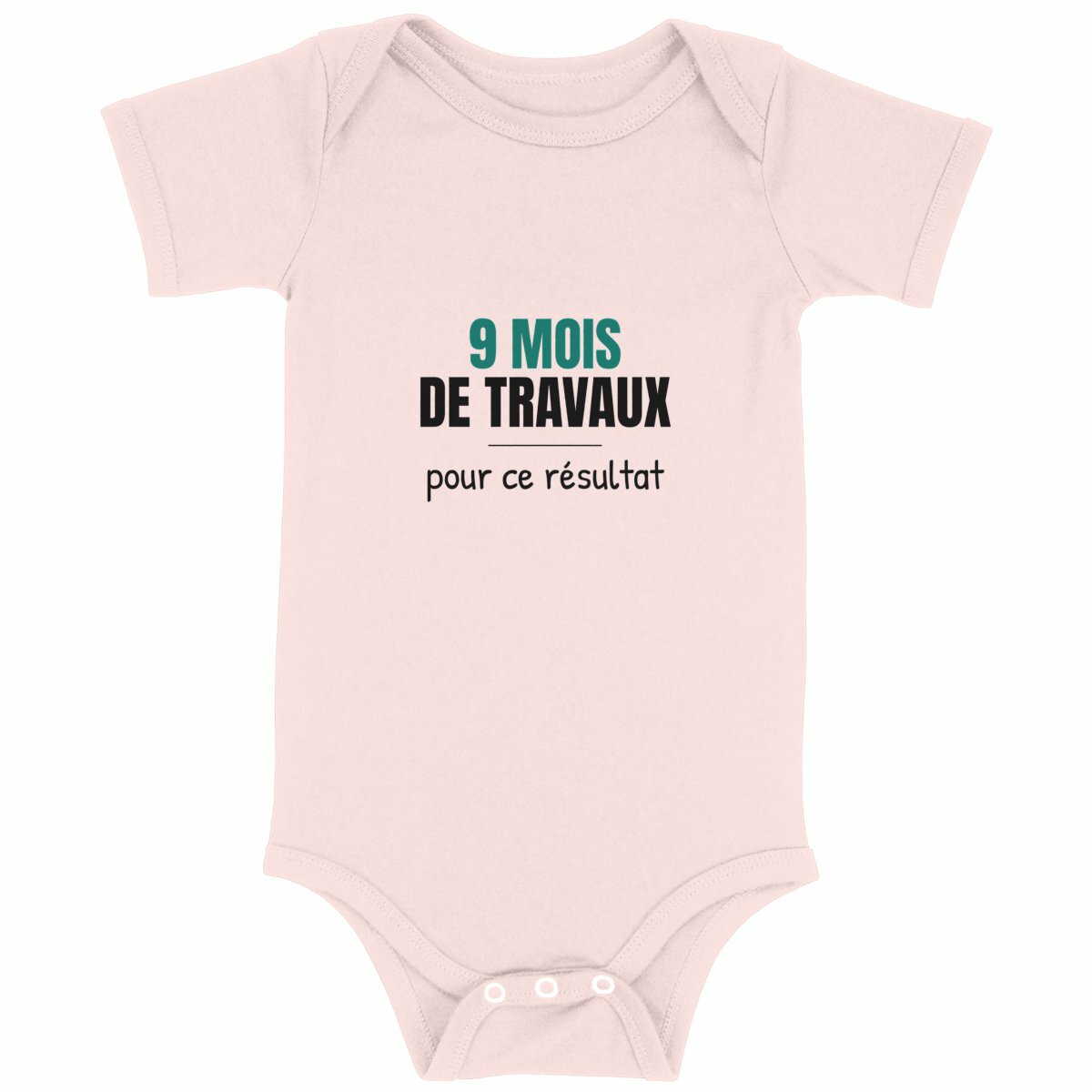 Body bébé naissance – 9 mois de travaux - face_rose