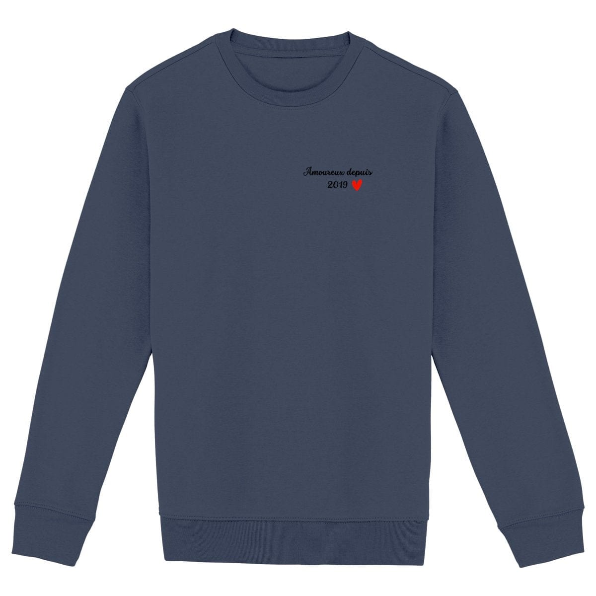 Sweat couple personnalisé – Amoureux depuis + année