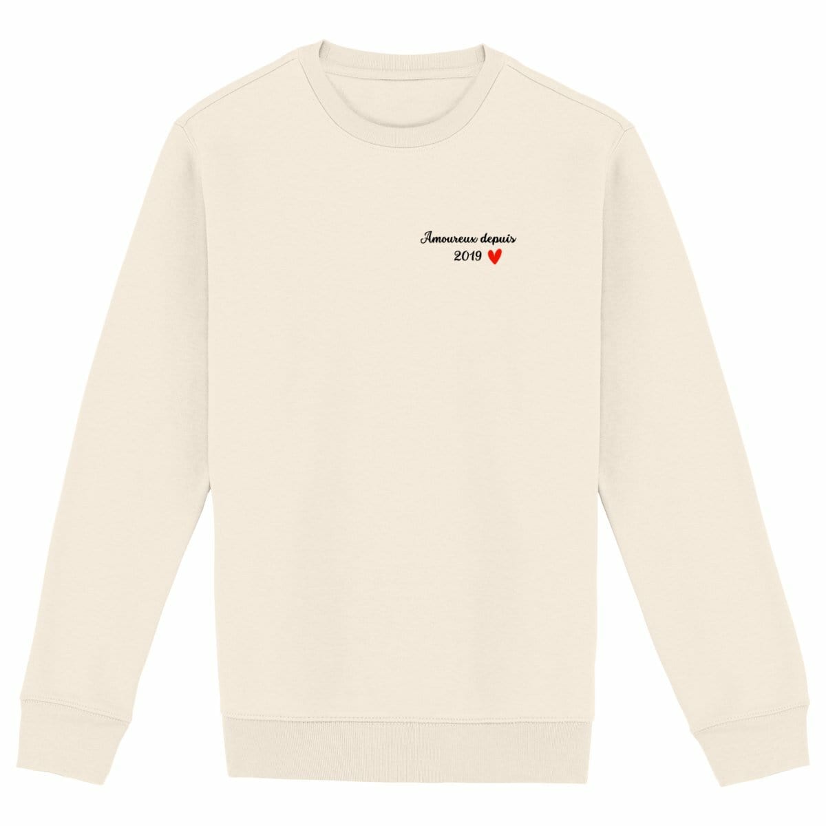 Sweat couple personnalisé – Amoureux depuis + année
