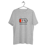 T-shirt épais - Batterie Sociale Faible - Vignette | Mon T-shirt Personnalisé