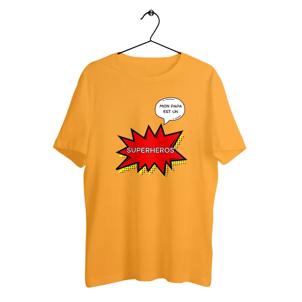 T-shirt Unisexe épais - Mon papa super-héros