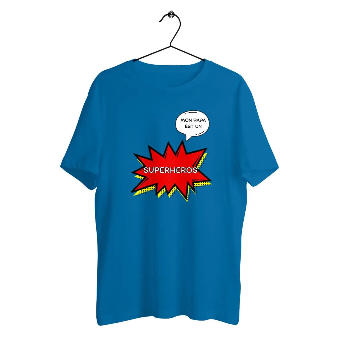 T-shirt Unisexe épais - Mon papa super-héros
