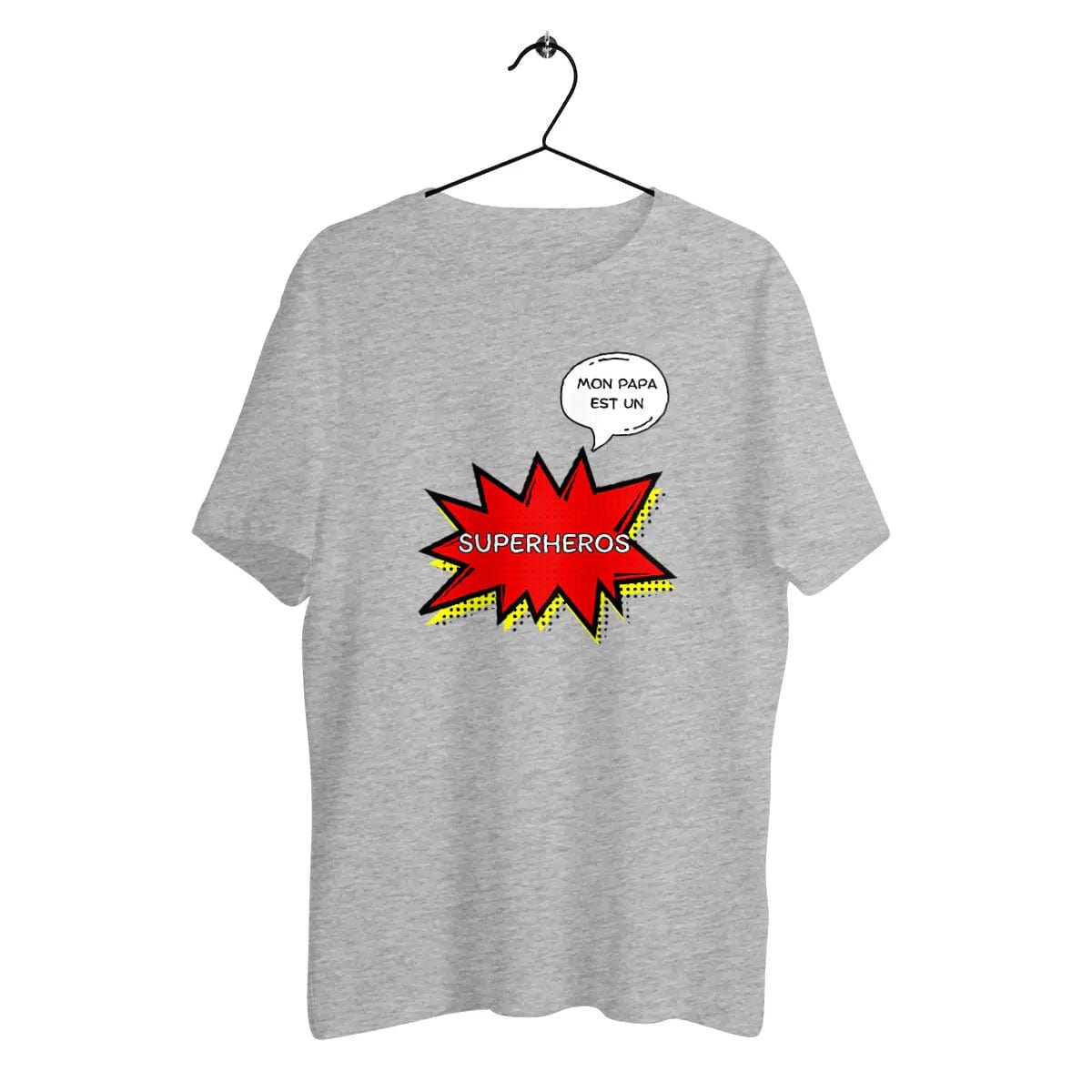 T-shirt Unisexe épais - Mon papa super-héros