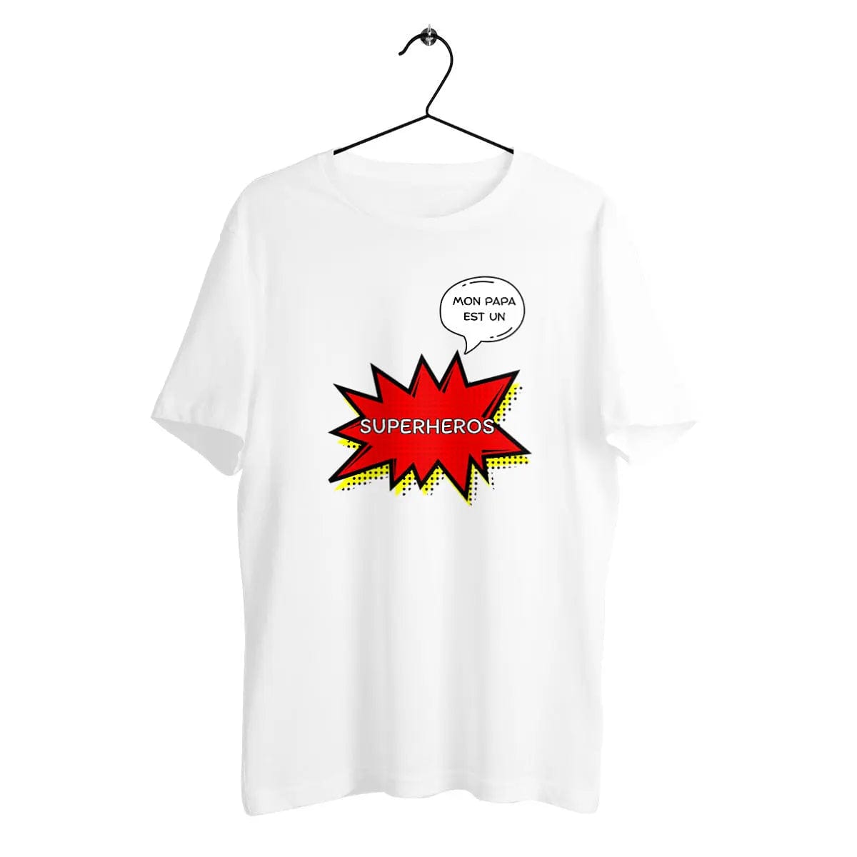 T-shirt Unisexe épais - Mon papa super-héros